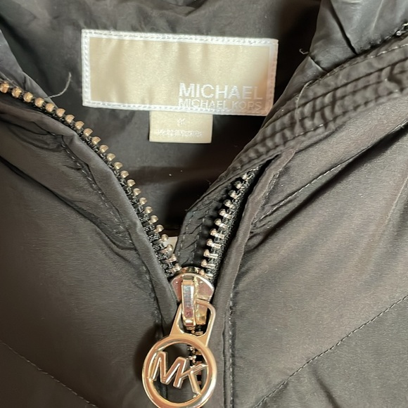 Michael Kors Womens Down Coat Puffer Faux Fur Trim Hood - Picture 2 of 3